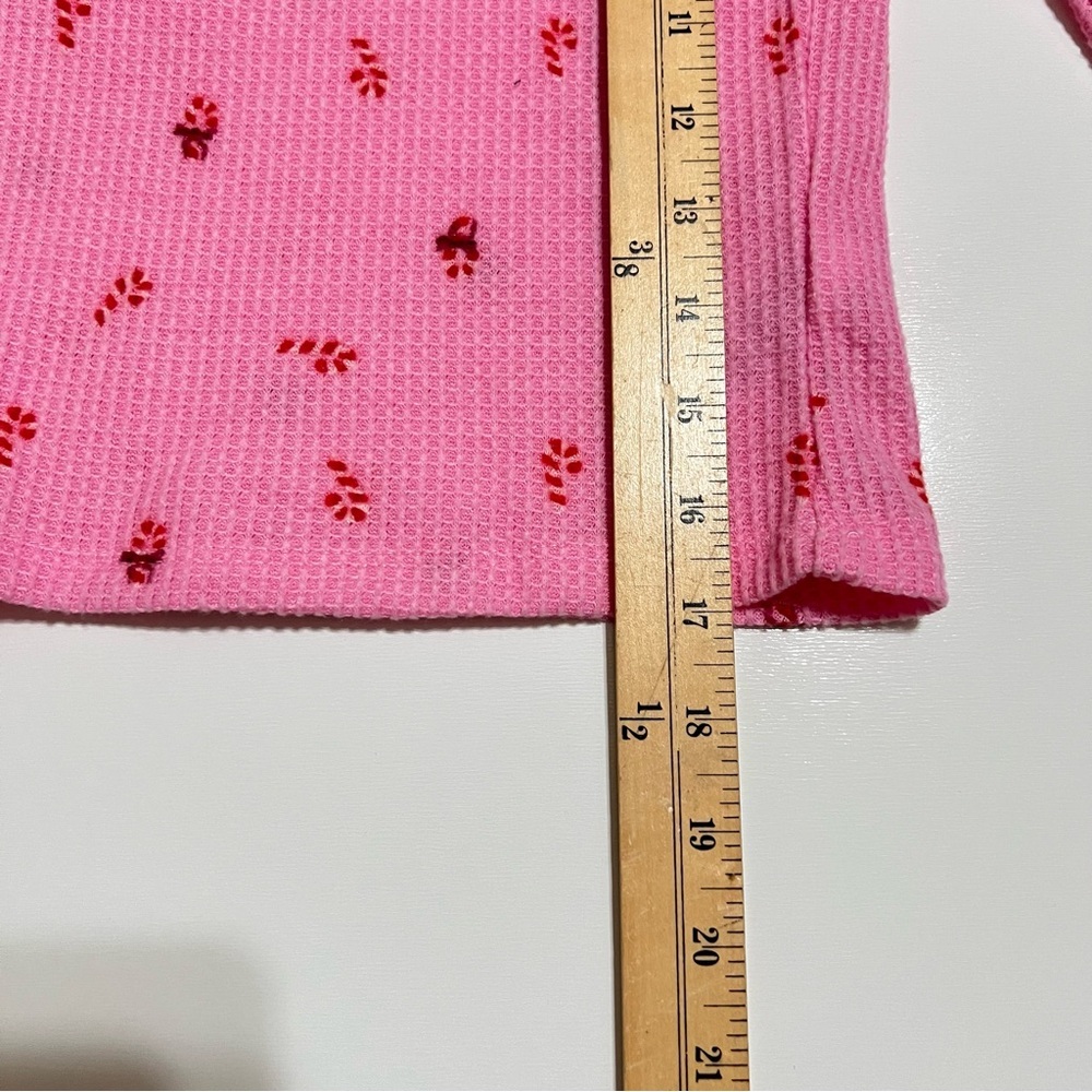 ❤️3/$15 NWT Cat & Jack Pink Long Sleeve Pajama Top - Size M - Picture 2 of 5